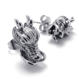 Kinesiske Drage Titanium Øreringe