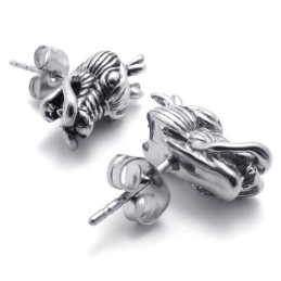 Kinesiske Drage Titanium Øreringe