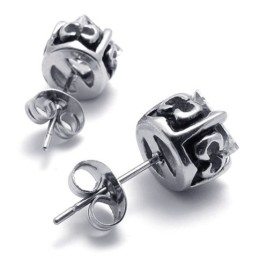 Diamant Titanium Øreringe