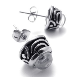 Diamant Titanium Øreringe