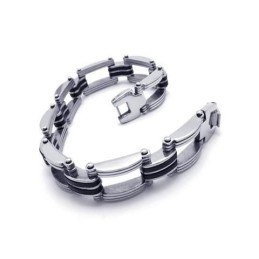 Herre Drenge Sølv Ren Titanium Armbånd Charm Armring