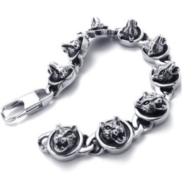 8,3 Tommer Katte Titanium Armbånd
