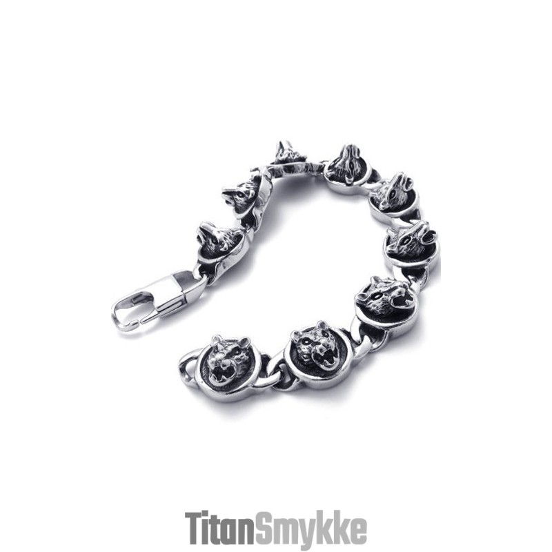 8,3 Tommer Katte Titanium Armbånd