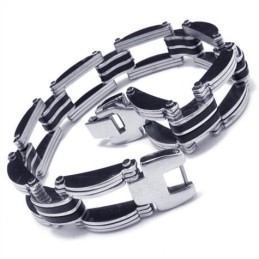 Herre Drenge Sølv Ren Titanium Armbånd Charm Armring