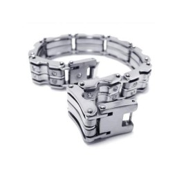 Herre Drenge Sølv Charm Ren Titanium Armbånd