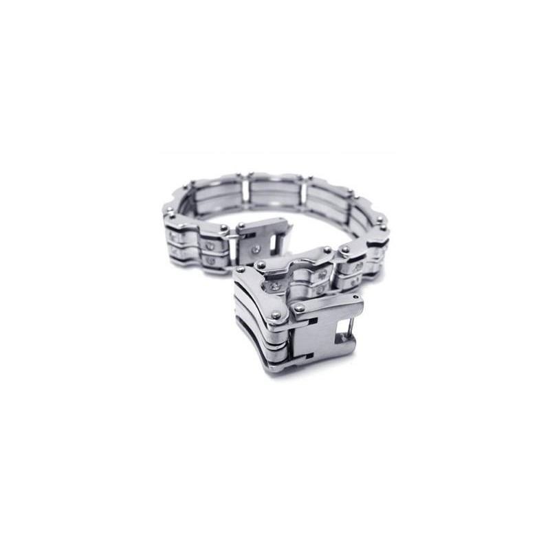 Herre Drenge Sølv Charm Ren Titanium Armbånd