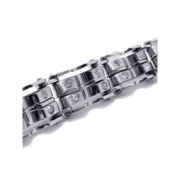 Herre Drenge Sølv Charm Ren Titanium Armbånd