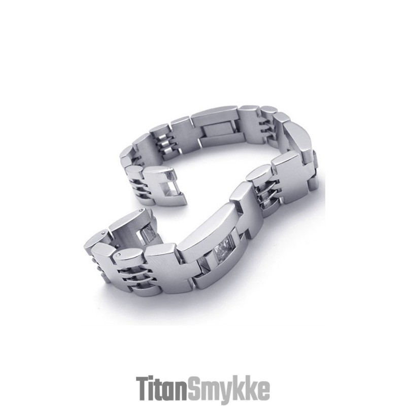 8,5 Tommer Diamant Titanium Armbånd 8,5 Tommer Diamant Titanium Armbånd