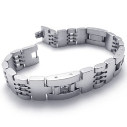 8,5 Tommer Diamant Titanium Armbånd