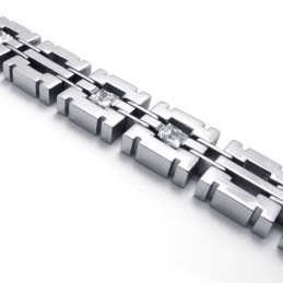 8,1 Tommer Diamant Titanium Armbånd