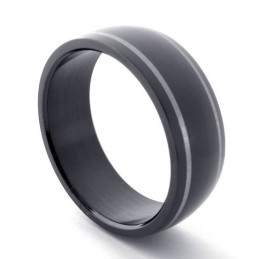 Sort Titaniumring