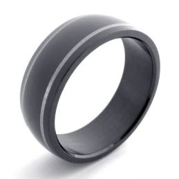 Sort Titaniumring