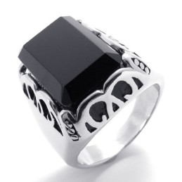 Ædelstensring I Titanium