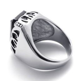 Ædelstensring I Titanium