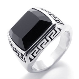 Ædelstensring I Titanium