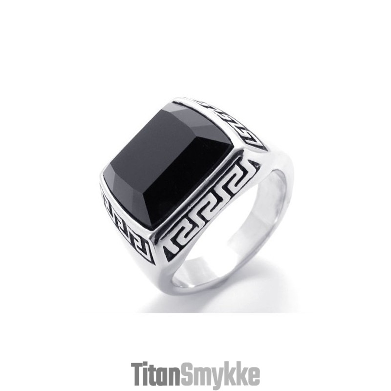 Ædelstensring I Titanium Ædelstensring I Titanium