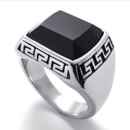 Ædelstensring I Titanium