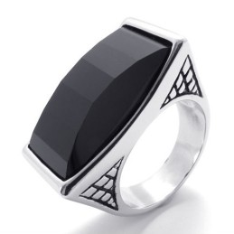 Ædelstensring I Titanium