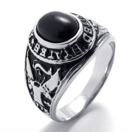 Ædelstensring I Titanium