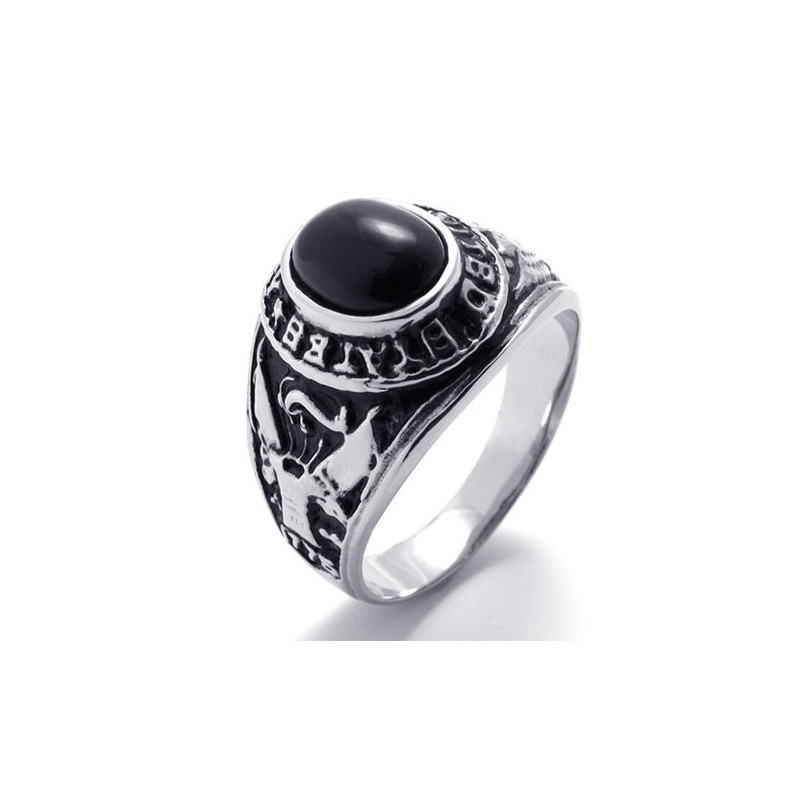 Ædelstensring I Titanium