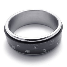 Sort Titaniumring