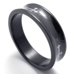Sort Titaniumring