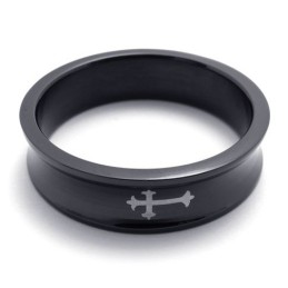 Sort Titaniumring