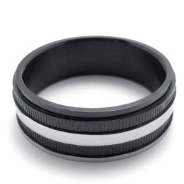 Sort Titaniumring