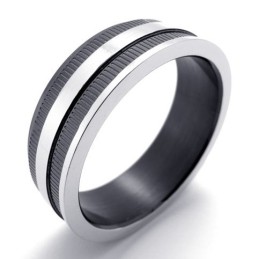 Sort Titaniumring