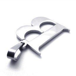 Titanium Bogstav "B" Vedhæng