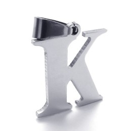 Titanium Bogstav "K" Vedhæng
