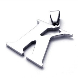 Titanium Bogstav "K" Vedhæng