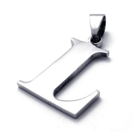 Bogstavet "L" Titanium Vedhæng
