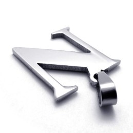 Bogstavet "N" Titanium Vedhæng