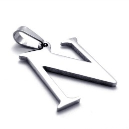 Bogstavet "N" Titanium Vedhæng