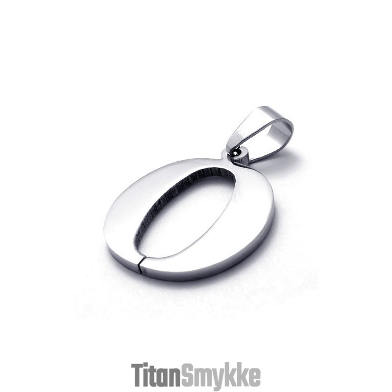 Titanium "O" Bogstavvedhæng