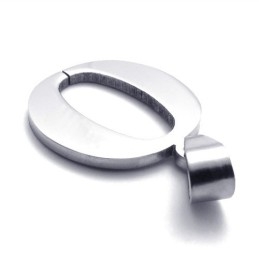 Titanium "O" Bogstavvedhæng