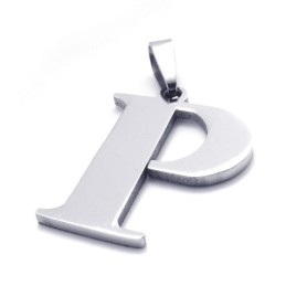 Titanium Vedhæng Til Bogstavet "P"