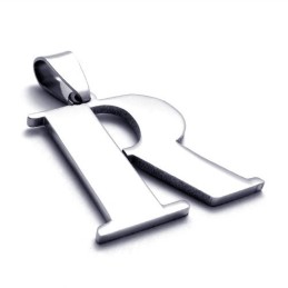 Bogstavet "R" Titanium Vedhæng
