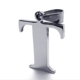 Titanium Bogstav "T" Vedhæng