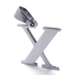 Titanium Bogstav "X" Vedhæng