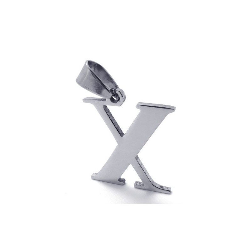 Titanium Bogstav "X" Vedhæng
