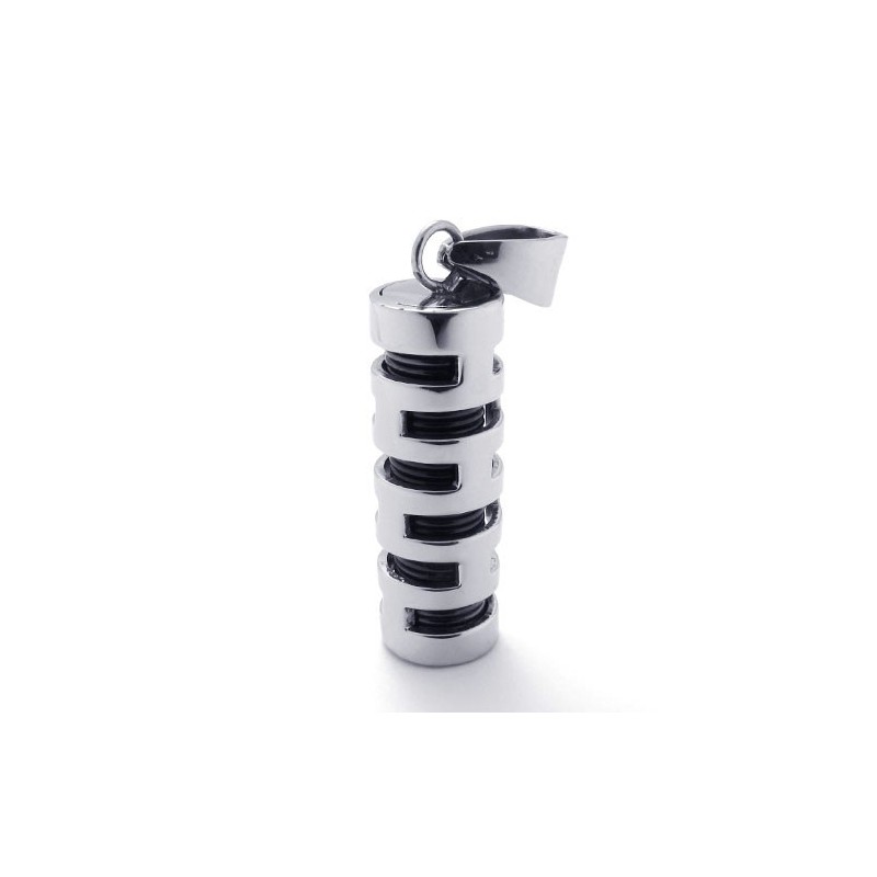 Titanium Og Sort Vedhæng Titanium Og Sort Vedhæng