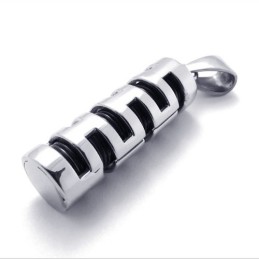 Titanium Og Sort Vedhæng