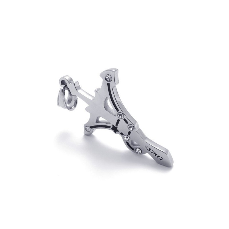 Titanium Kræft Rhinsten Vedhæng