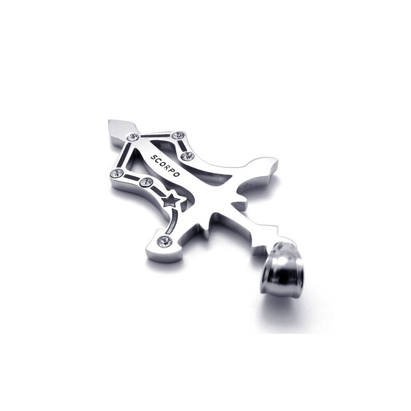 Titanium Skorpion Vedhæng Med Rhinsten Titanium Skorpion Vedhæng Med Rhinsten