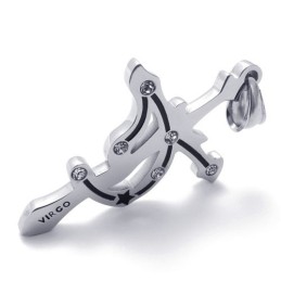 Virgo Titanium Rhinsten Vedhæng
