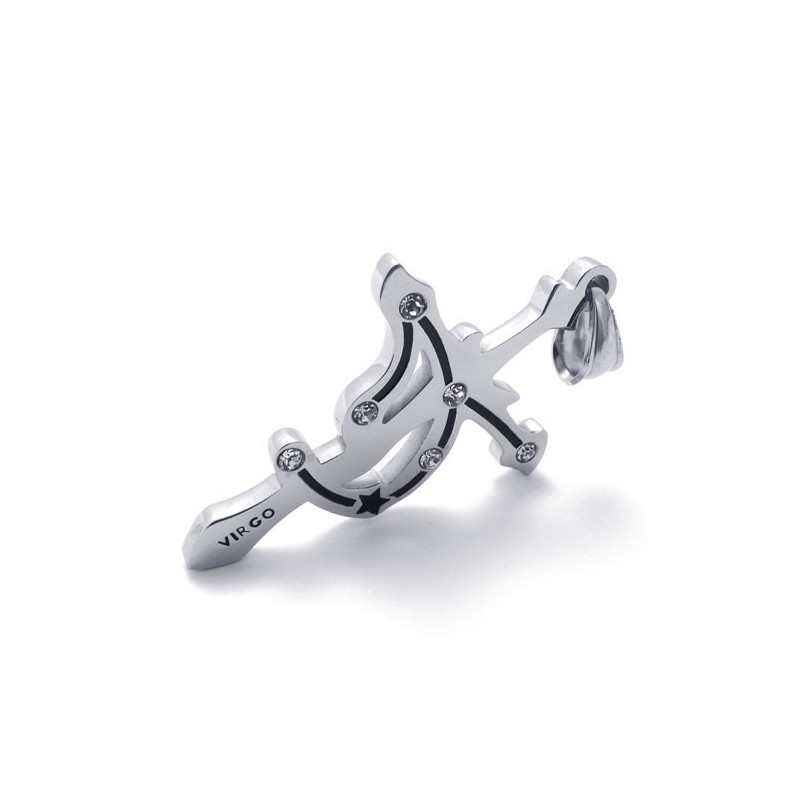 Virgo Titanium Rhinsten Vedhæng