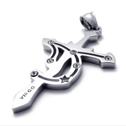 Virgo Titanium Rhinsten Vedhæng