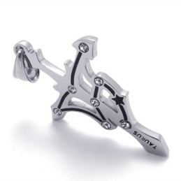 Taurus Titanium Vedhæng Med Rhinsten